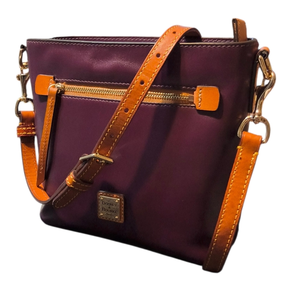 Dooney & Bourke Plum Wexford Leather Crossbody Bag